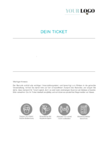 Ticket-Design Vorlage