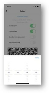 Einstellungen für Login-Barcode
