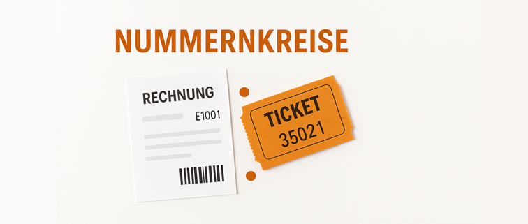 Nummernkreise für Ticket und Rechnung